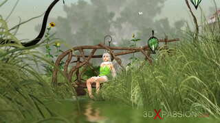 ǃ�的性爱！ 角质的美丽仙女和侏儒在的村庄