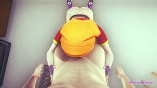 Dragon Ball Hentai - el Punto de Vista De Pan boobjob, chupar y penetró